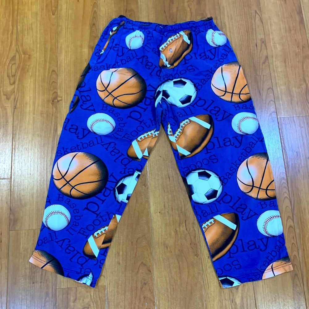 Fun Boxers Sports Theme Cotton Pajama Pants Youth XL